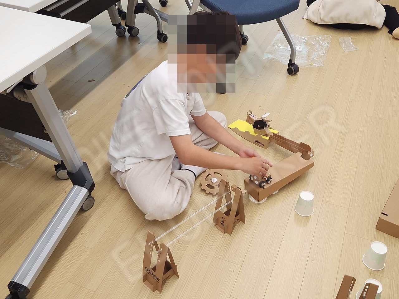 [늘봄교육] 창의예술문화 프로그램 골드버그 장치 수업 현장 사진 3